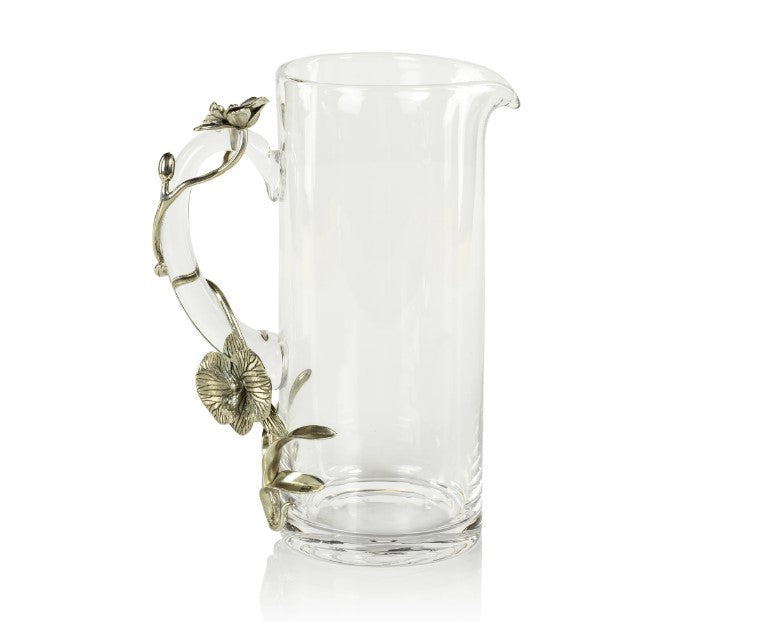 Durban Orchid Pewter and Glass Pitcher