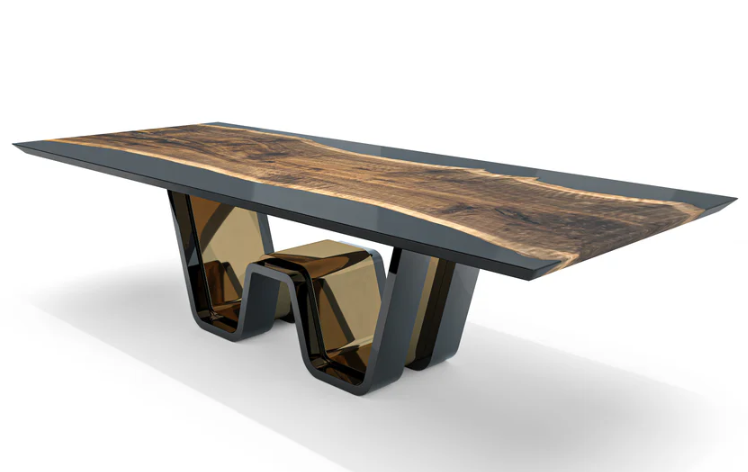 ELDORIS WALNUT WOOD DINING TABLE