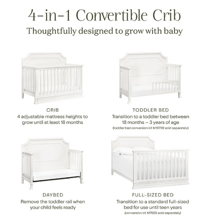 Emma Regency 4-in-1 Convertible Crib