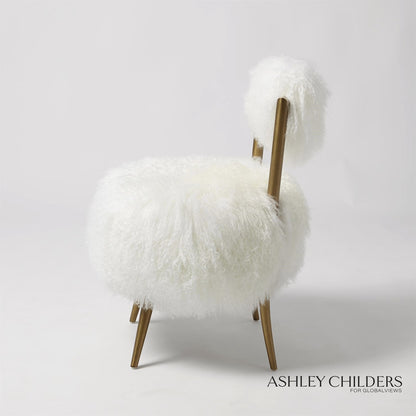 HAILEY CHAIR-MONGOLIAN LAMB