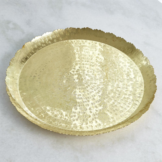 HAMMERED ROUND TRAY