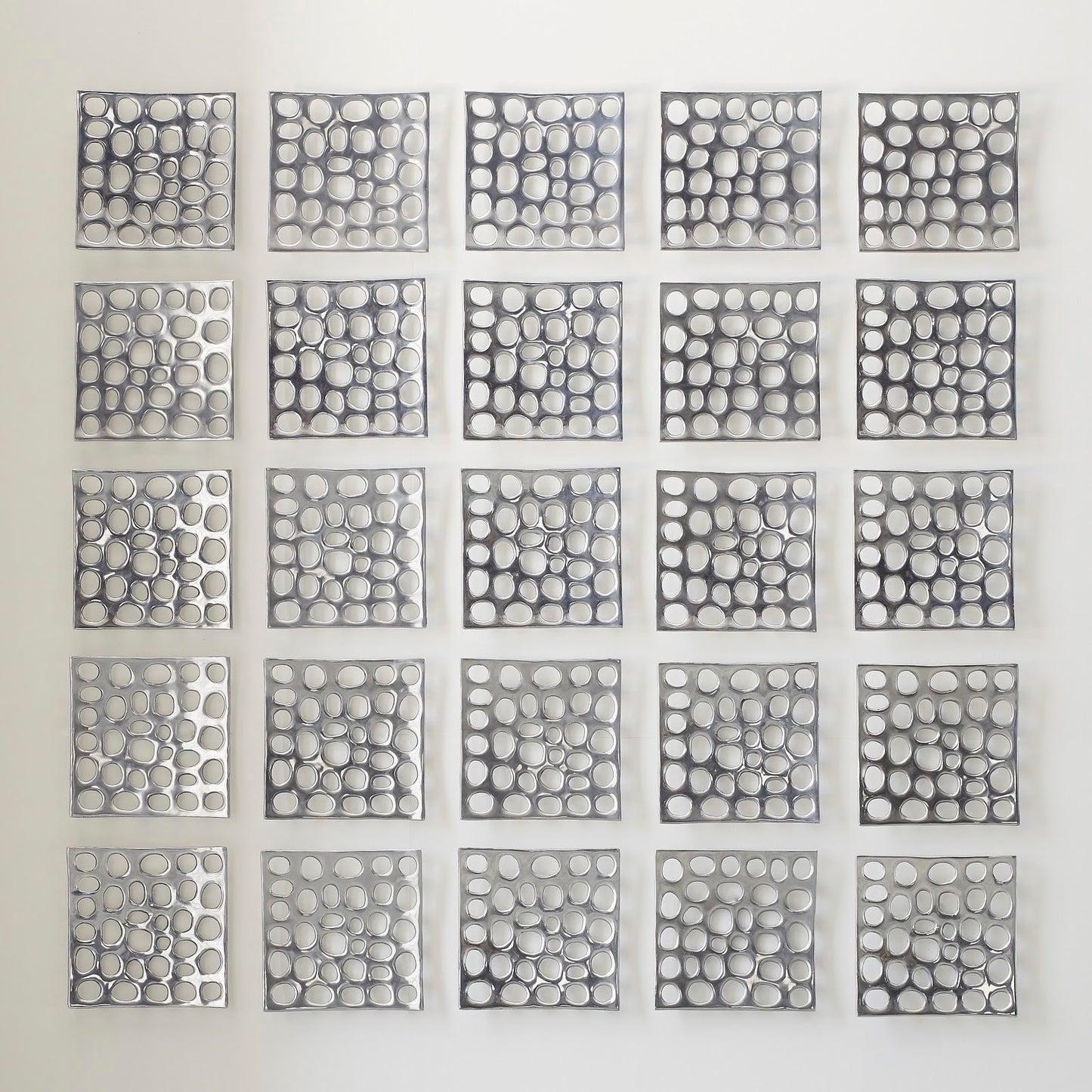 Polka Dot Wall Tile, Silver