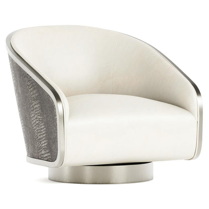 Miles Leather Swivel Chair