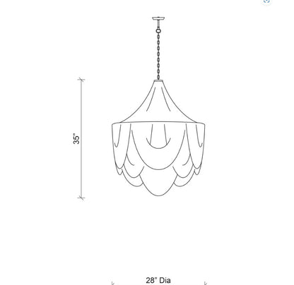 Medium Round Whisper Chandelier