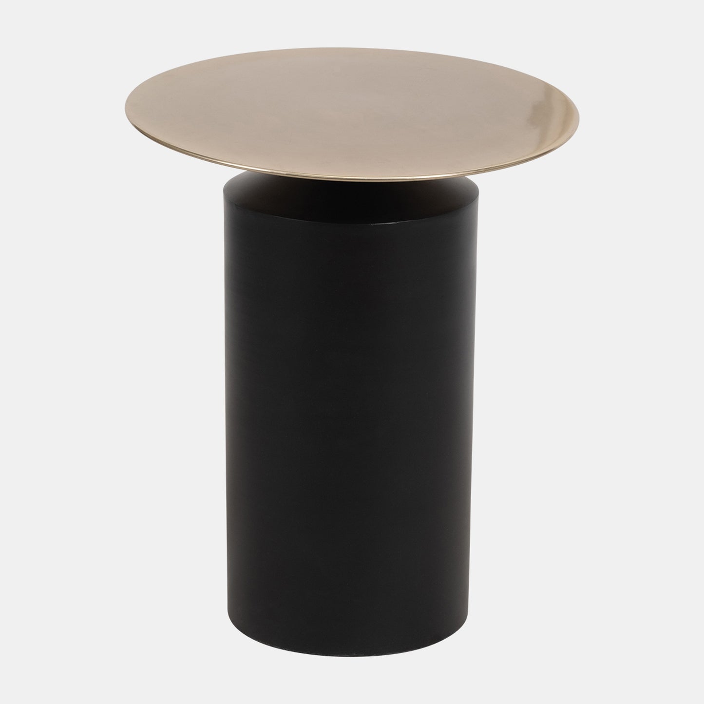 Metal Cylindrical Accent Table