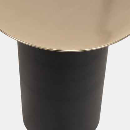 Metal Cylindrical Accent Table