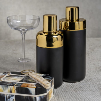 Monte Oro Mixologist Cocktail Shaker - Black and Gold