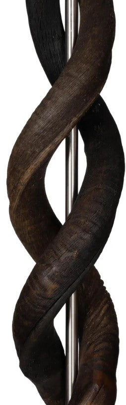 Natural Kudu Horn Double Twist Floor Lamp