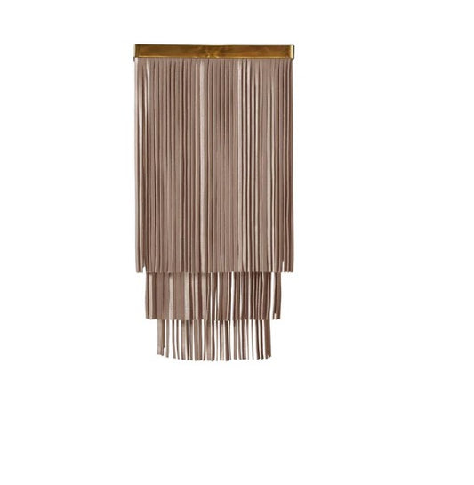 Ndidi Wall Sconce - Metallic Leather