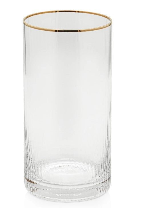 Optic Highball with Gold Rim