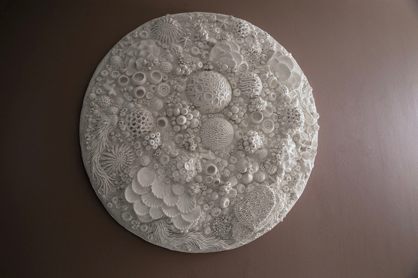 Coral Reef Wall Art, Round