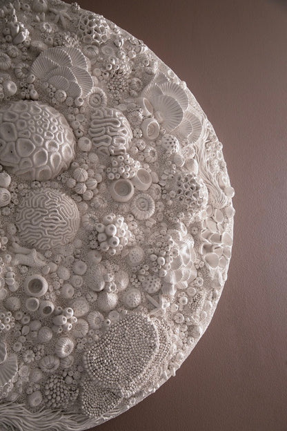 Coral Reef Wall Art, Round