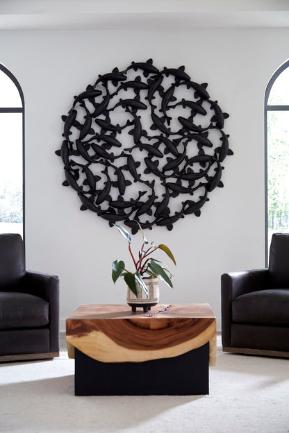 Koi Wall Art, Matte Black