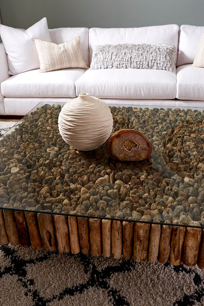 Manhattan Coffee Table, Square, with Glass