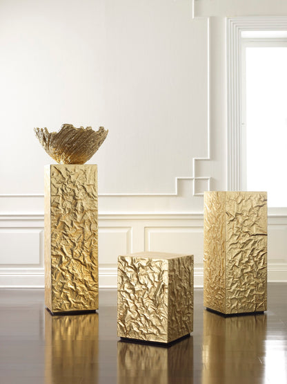 Crumpled Pedestal, Gold, LG