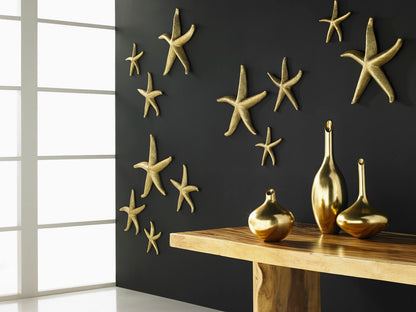 Starfish, Gold Leaf, Set of 4, SM