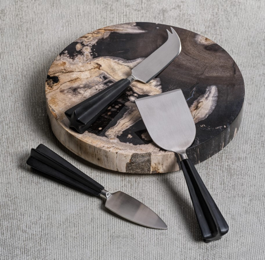 Petrified Wood Cheese Board - Round