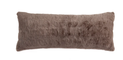 RUCHED RABBIT LUMBAR PILLOW