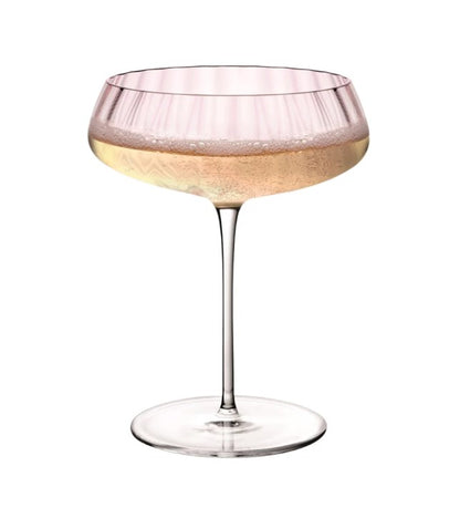 Round Up Dusty Rose Set of 2 Coupe glasses