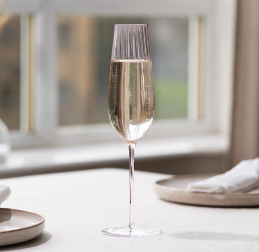 Round Up Dusty Rose Set of 2 Sparkling wine glasses