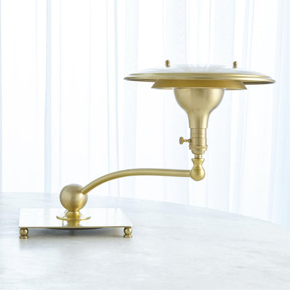 SATURN LAMP-BRUSHED BRASS