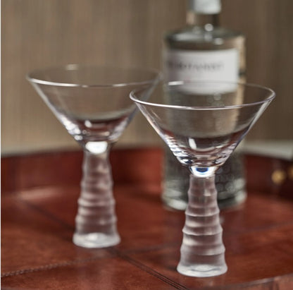 Sagano Bamboo Stem Martini Glass