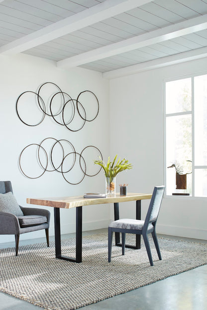 Olympic Wall Hanging, Reclaimed Oil Drums Rims, 5 Rings