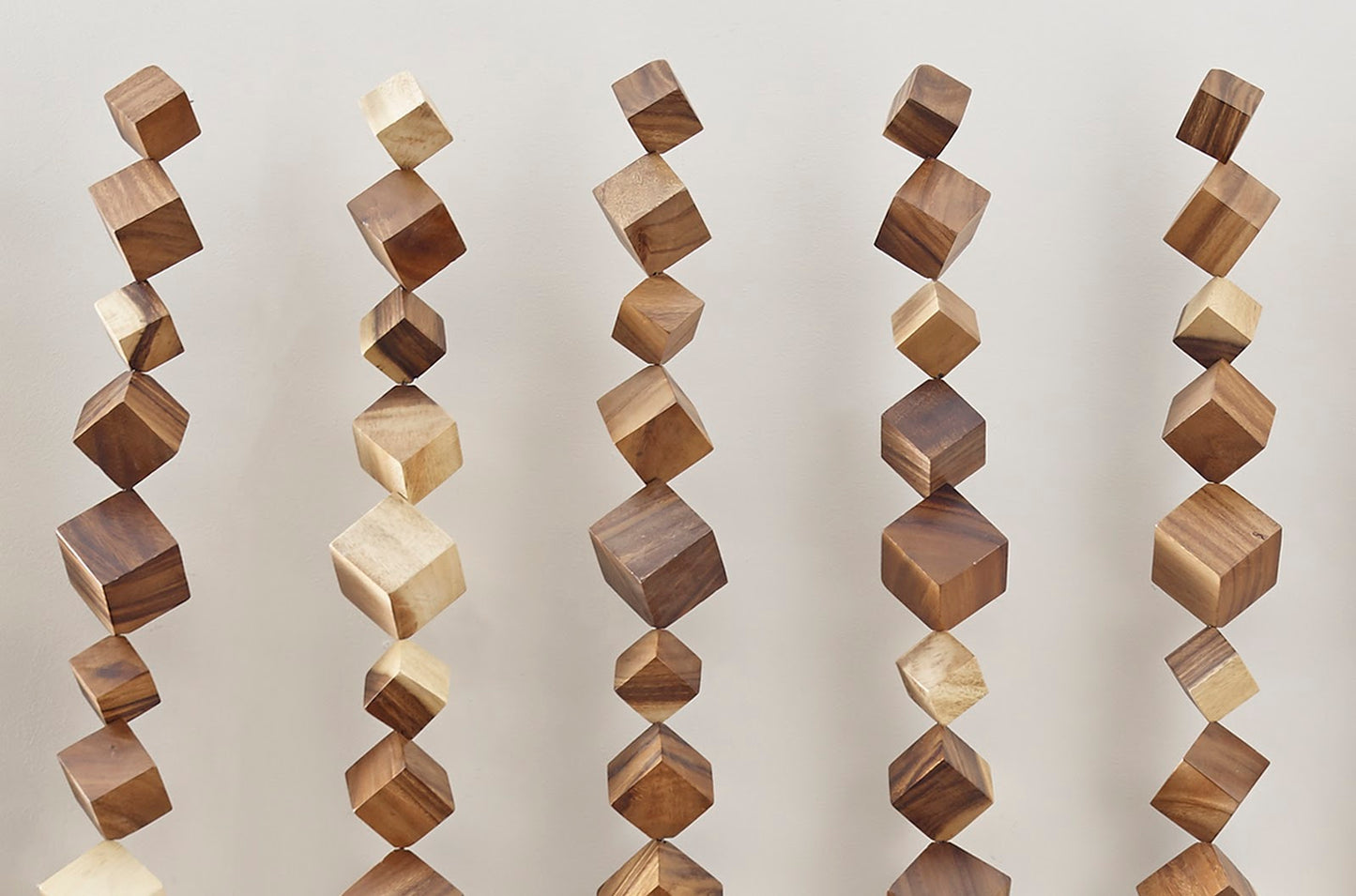 Dice Wall Art, Chamcha Wood, Natural