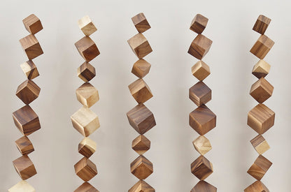 Dice Wall Art, Chamcha Wood, Natural