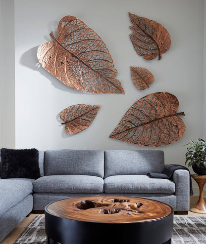 Birch Leaf Wall Art, Copper, MD