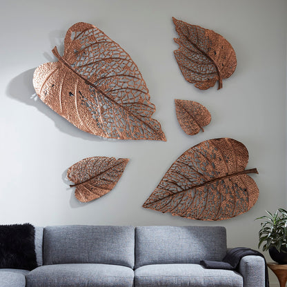 Birch Leaf Wall Art, Copper, MD