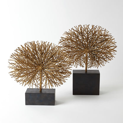 TUMBLE WEED SCULPTURE-GOLD LEAF