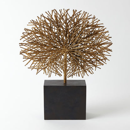 TUMBLE WEED SCULPTURE-GOLD LEAF