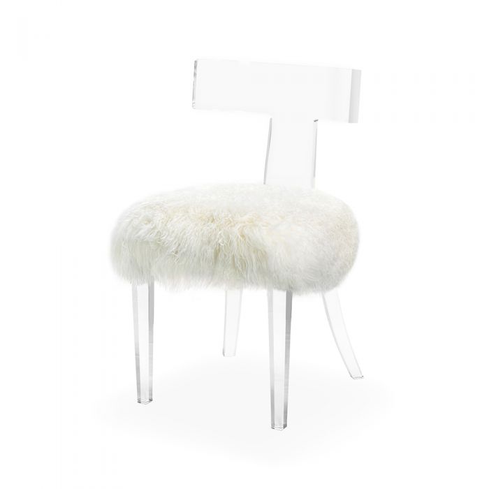 TRISTAN KLISMOS CHAIR - IVORY SHEEPSKIN