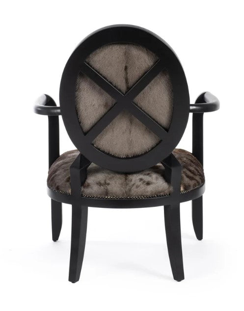 Wildebeest Hide Manhattan Chair