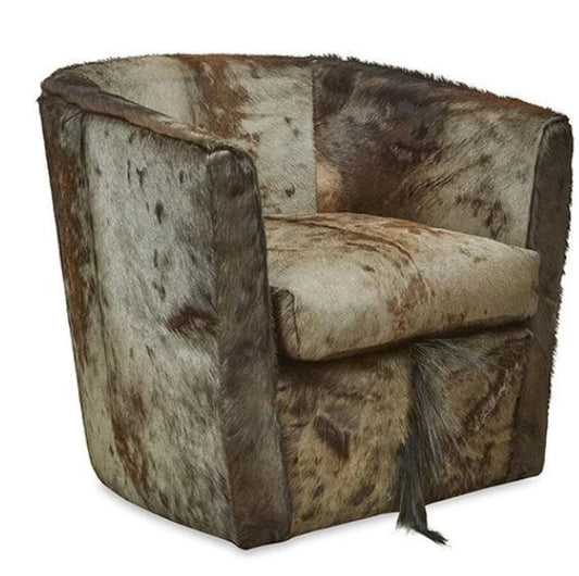 Wildebeest Hide Tub Chair