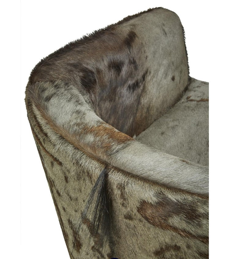 Wildebeest Hide Tub Chair