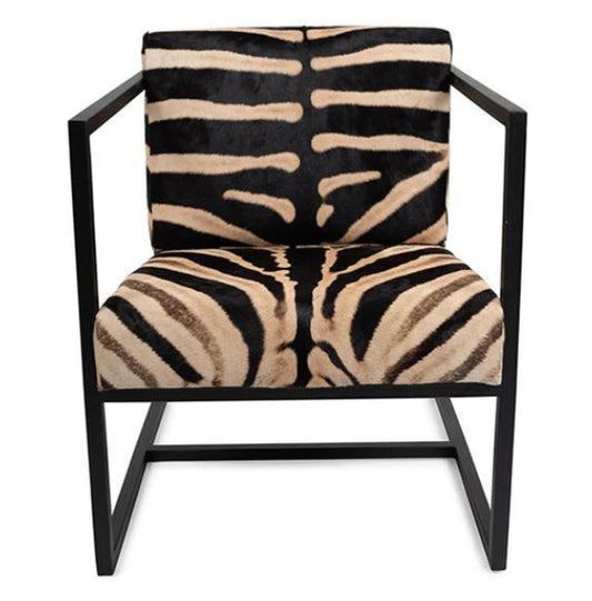 Zebra Hide Floating Chair