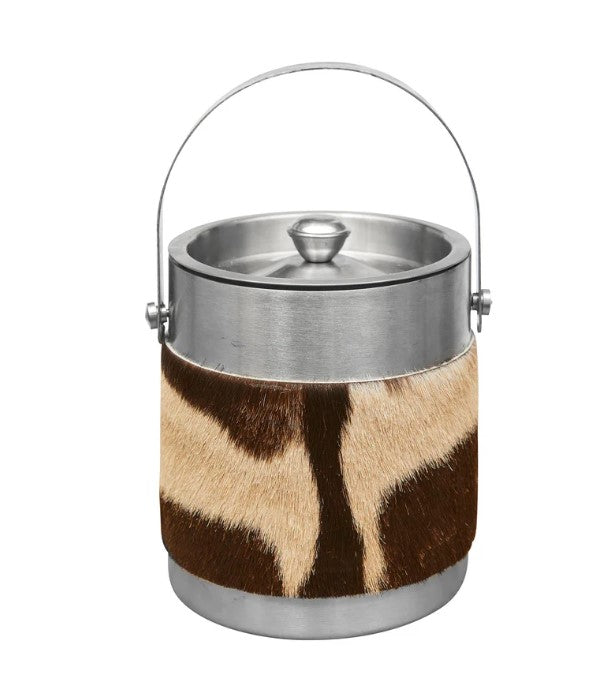 Zebra Hide Ice Bucket