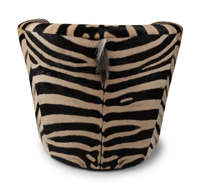 Zebra Hide Tub Chair