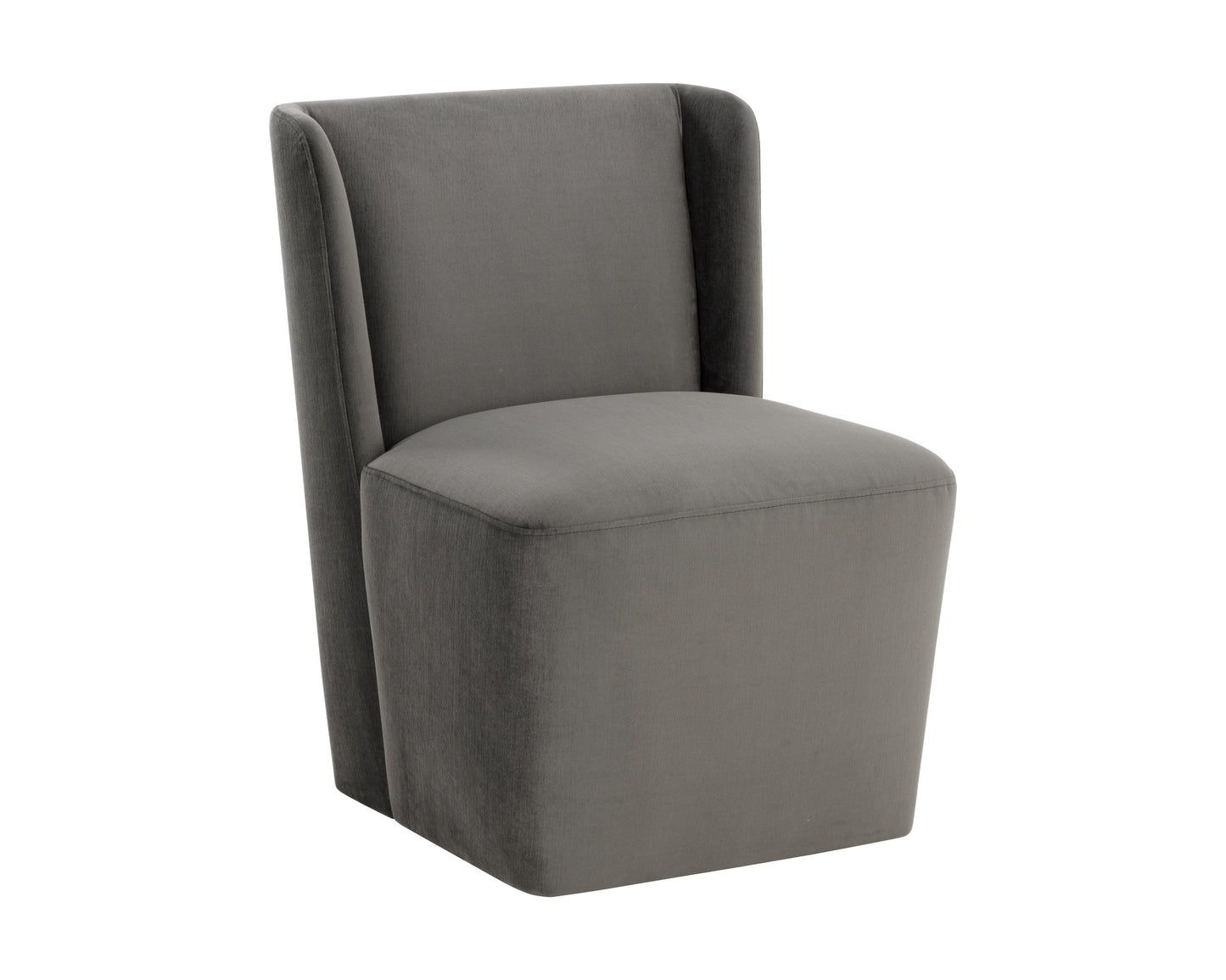 NAHLA AMITA WHEELED DINING CHAIR - PICCOLO PEBBLE