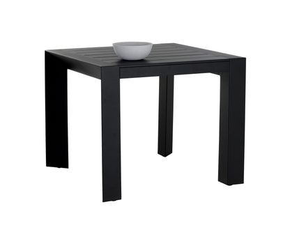 NAHLA MERANO DINING TABLE - BLACK - 37"