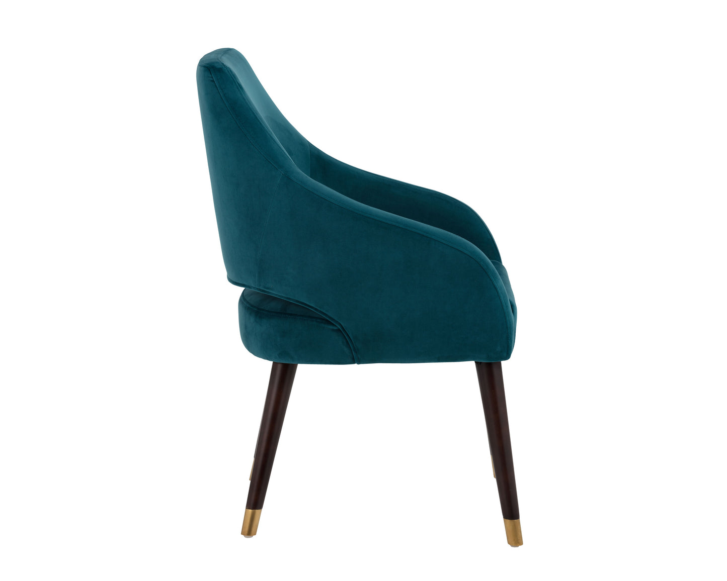 NAHLA ADELAIDE DINING ARMCHAIR - TIMELESS TEAL