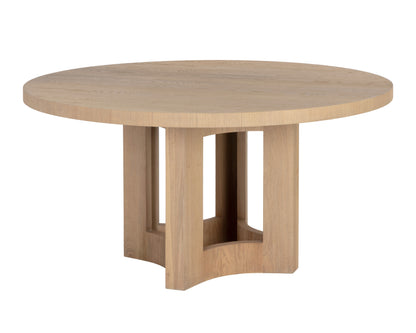 NAHLA ELMA DINING TABLE - NATURAL - 60"