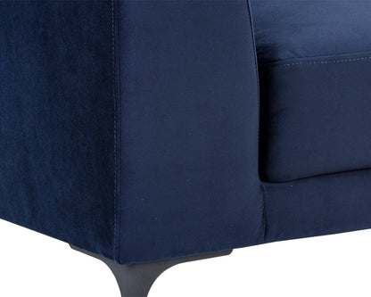 NAHLA VIRGO ARMCHAIR - METROPOLIS BLUE