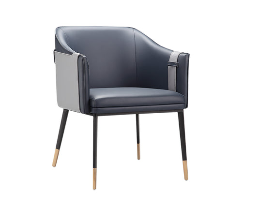 NAHLA CARTER DINING ARMCHAIR - NAPA THUNDER / NAPA SLATE