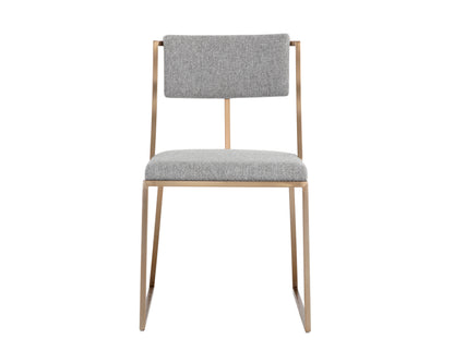 NAHLA MAKENA DINING CHAIR - MONUMENT PEBBLE