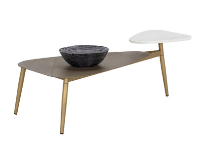 NAHLA TUNER COFFEE TABLE - TRIANGULAR