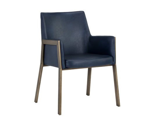 NAHLA BERNADETTE DINING ARMCHAIR - BRAVO ADMIRAL