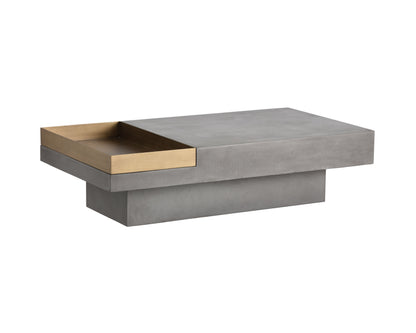 NAHLA QUILL COFFEE TABLE - RECTANGULAR